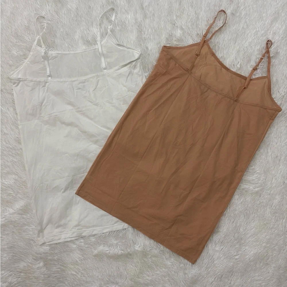 Tommy John White and Tan Camisole Tops Bundle